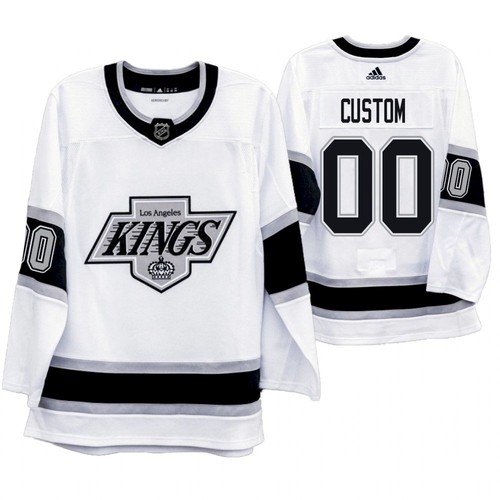 Los Angeles Kings Custom Name Number Size White Throwback Stitched Jersey - Zenithce