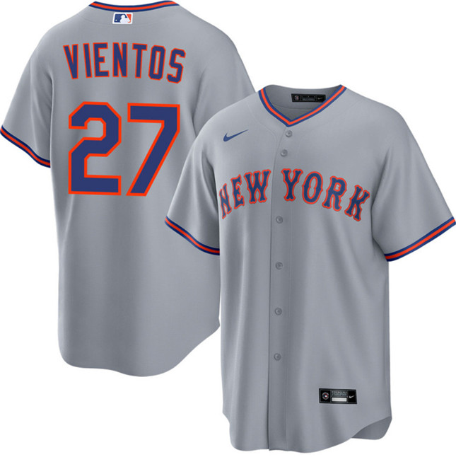 New York Mets #27 Mark Vientos Gray 2025 Limited Stitched Jersey - Zenithce