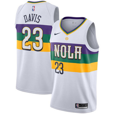 New Orleans Pelicans #23 Anthony Davis Jersey 2018-19 New Season City Edition Jersey - Zenithce