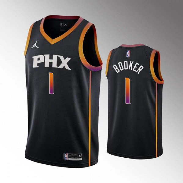 Phoenix Suns #1 Devin Booker Balck Stitched Jersey - Zenithce