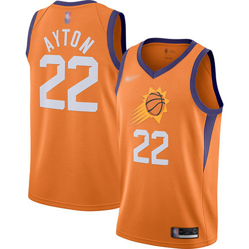 Suns #22 Deandre Ayton Orange Swingman Statement Edition 2019-2020 Jersey - Zenithce