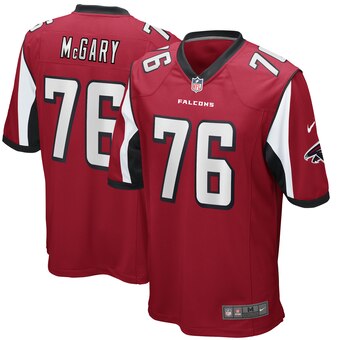 Atlanta Falcons #76 Kaleb McGary Red Game Jersey - Zenithce