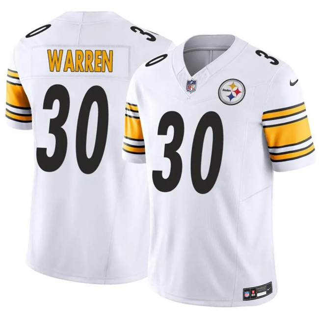 Pittsburgh Steelers #30 Jaylen Warren White 2025 F.U.S.E. Vapor Limited Stitched Jersey - Zenithce