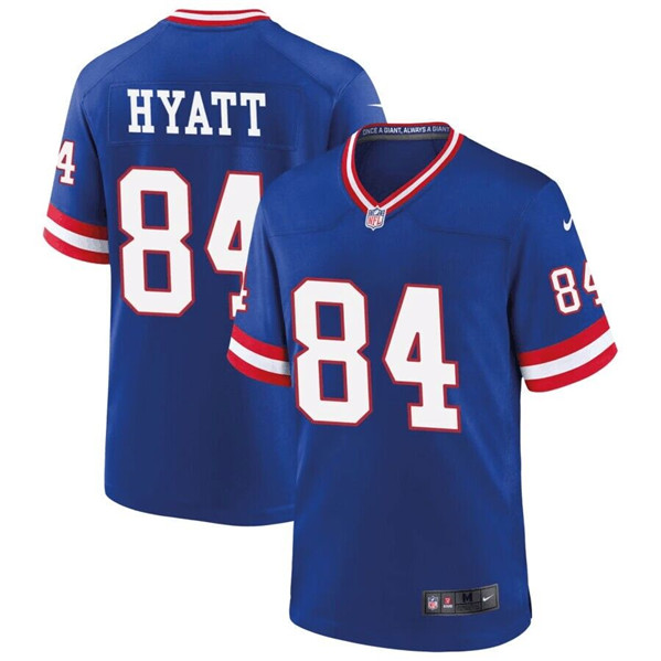 New York Giants #84 Jalin Hyatt Royal Classic Stitched Jersey - Zenithce