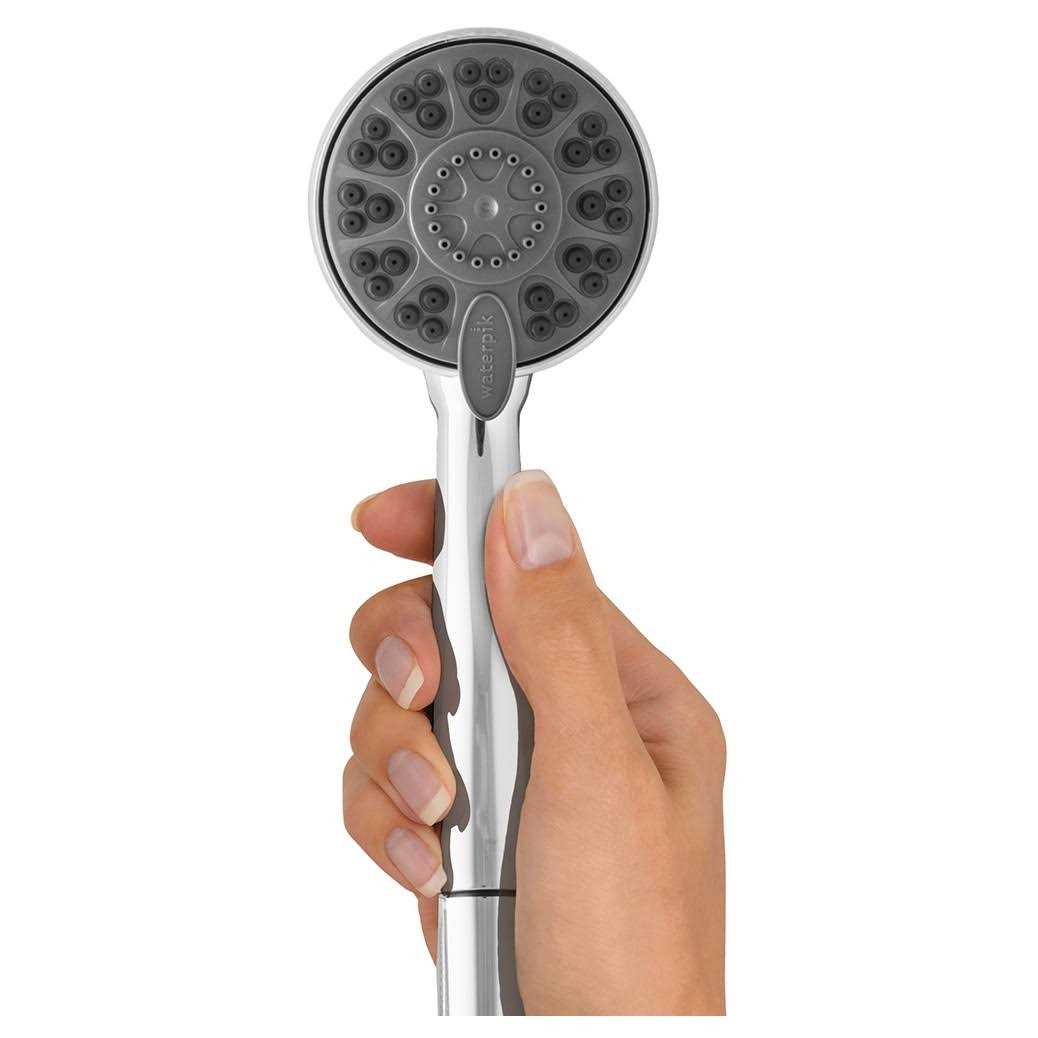 Waterpik Chrome 1 settings Showerhead 1.8 gpm - Zenithce