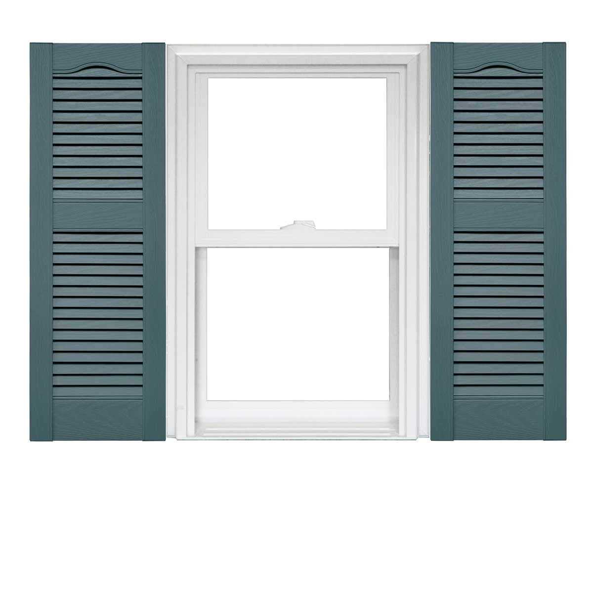 Mid America Open Louver Vinyl Shutters 1 Pair - Zenithce
