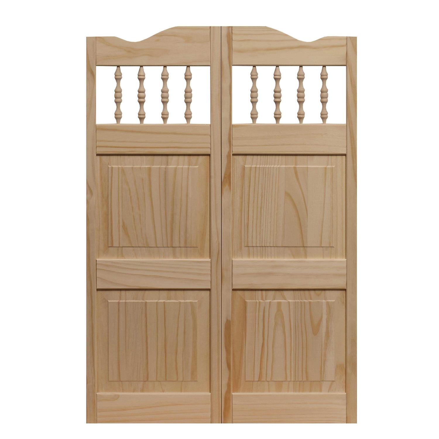 Pinecroft Carson City Spindle Top Cafe Door - Zenithce