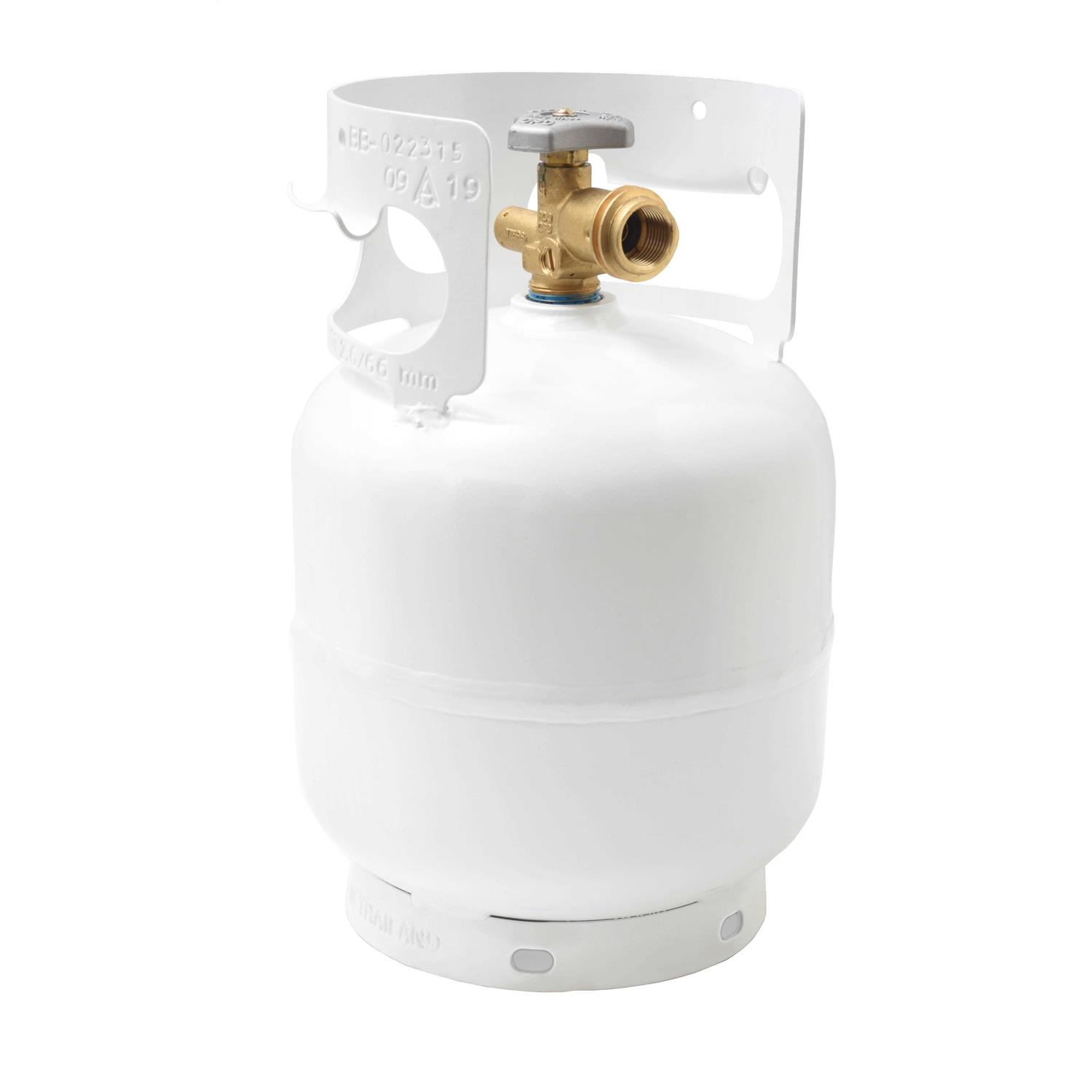 Flame King YSN201BT 20 Pound Steel Floor Buffer Propane Tank Cylinder with Vapor Valve and Level Gauge - Zenithce