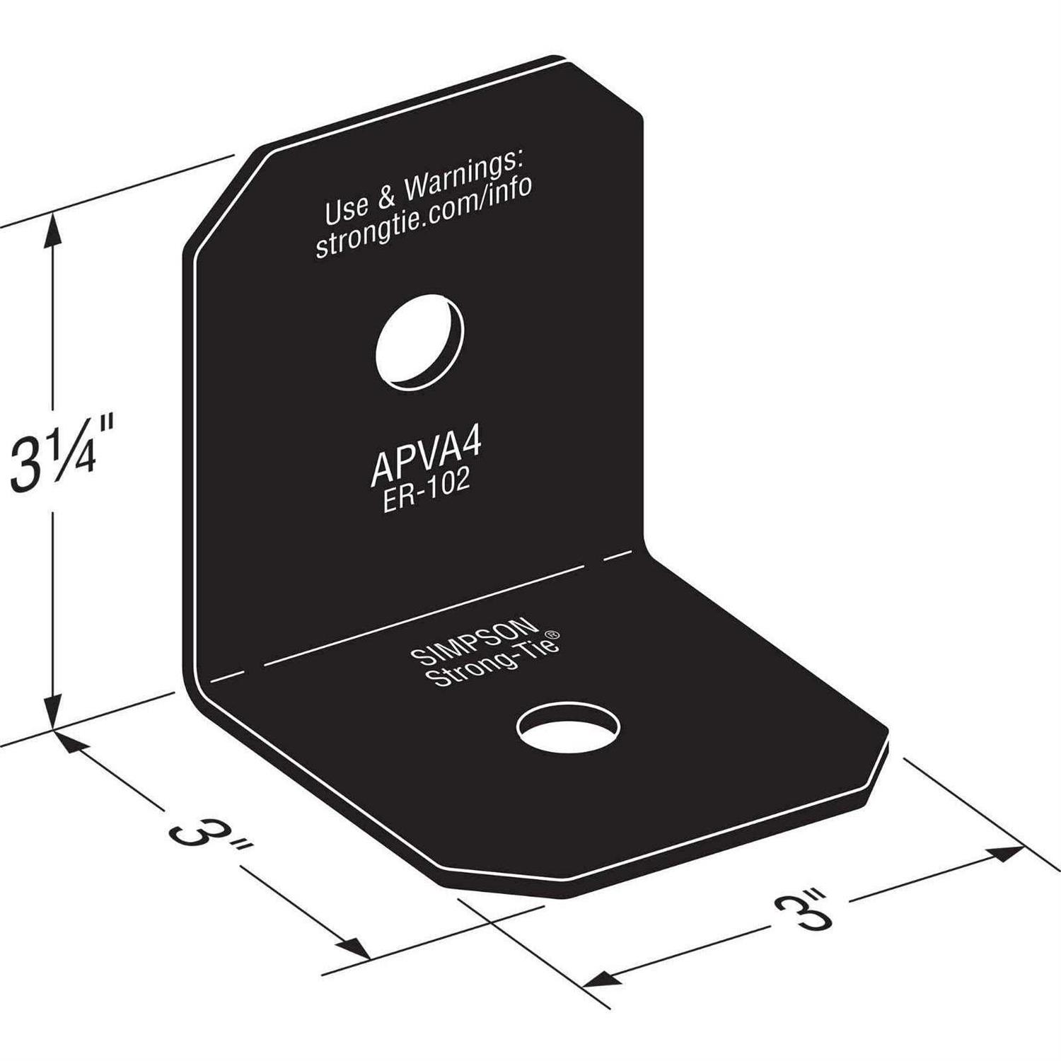 Simpson Strong-Tie APVA21 Ornamental Angle - Zenithce