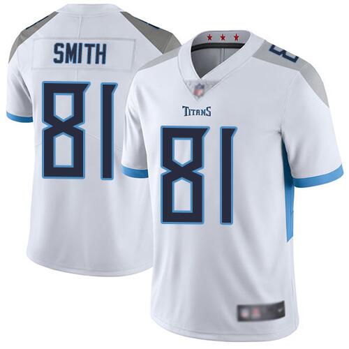 Tennessee Titans #81 Jonnu Smith 2019 White Vapor Untouchable Limited Stitched Jersey - Zenithce