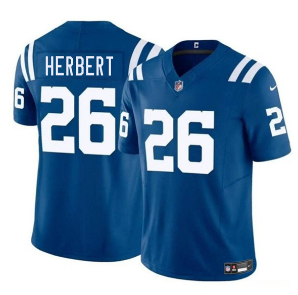 Indianapolis Colts #26 Khalil Herbert Blue 2025 F.U.S.E. Vapor Limited Stitched Jersey - Zenithce