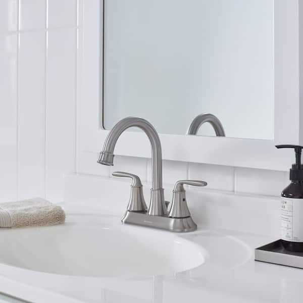 Glacier Bay Retrofit Drop-in Stainless Steel 33 in. 2-Hole Double Bowl Flat Farmhouse Apron Front Kitchen Sink - Zenithce