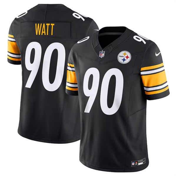 Pittsburgh Steelers #90 T.J. Watt Black 2023 F.U.S.E. Vapor Untouchable Limited Stitched Jersey - Zenithce
