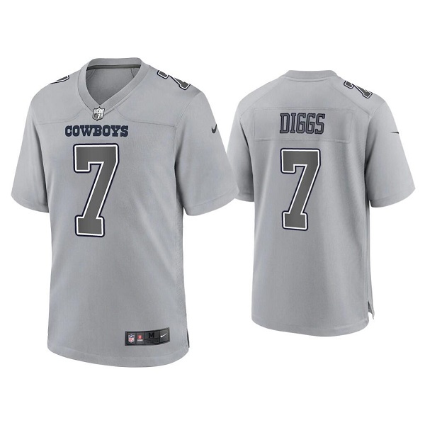 Dallas Cowboys #7 Trevon Diggs Gray Atmosphere Fashion Stitched Game Jersey - Zenithce