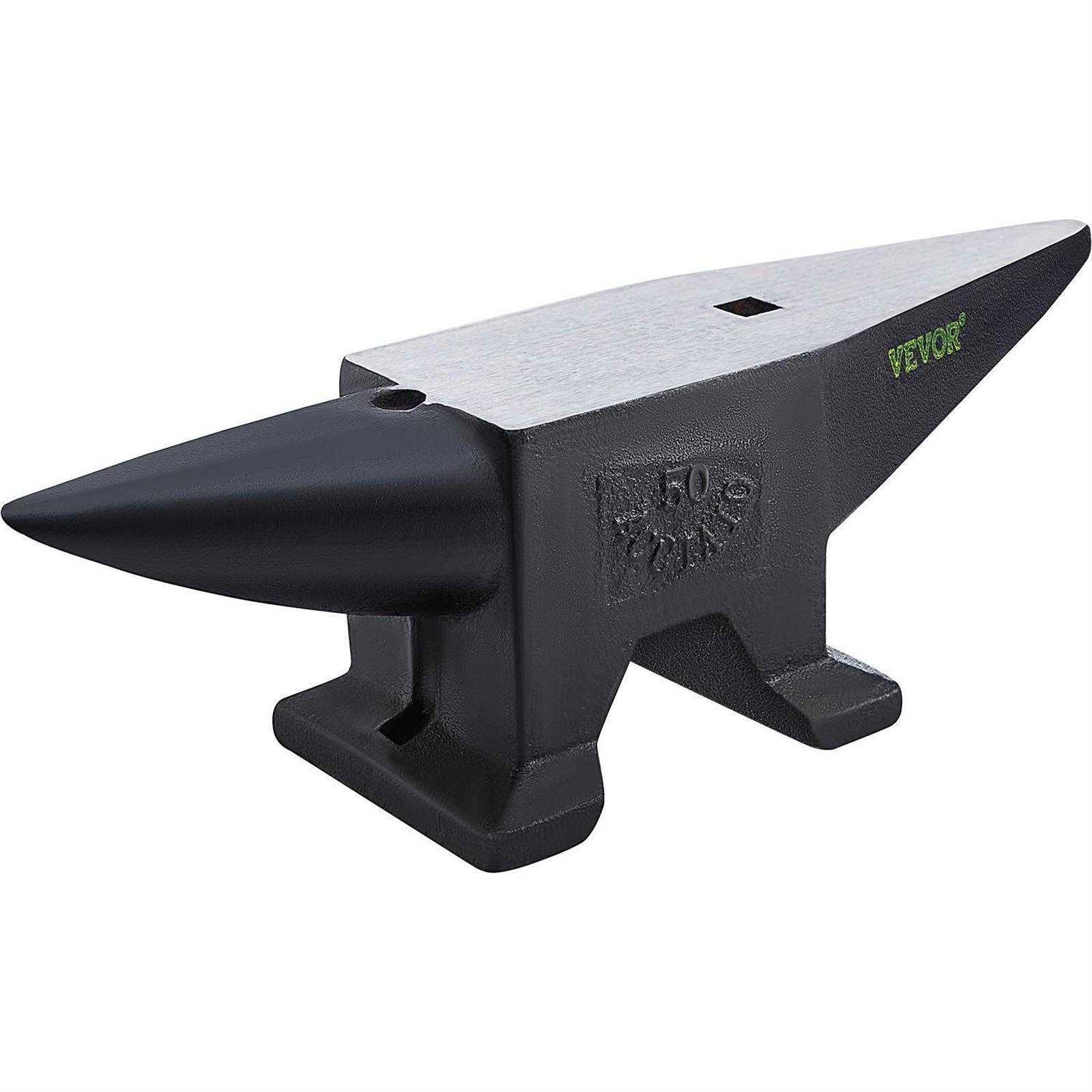 VEVOR Cast Iron Anvil Single Horn Anvil Countertop and Stable Base - Zenithce
