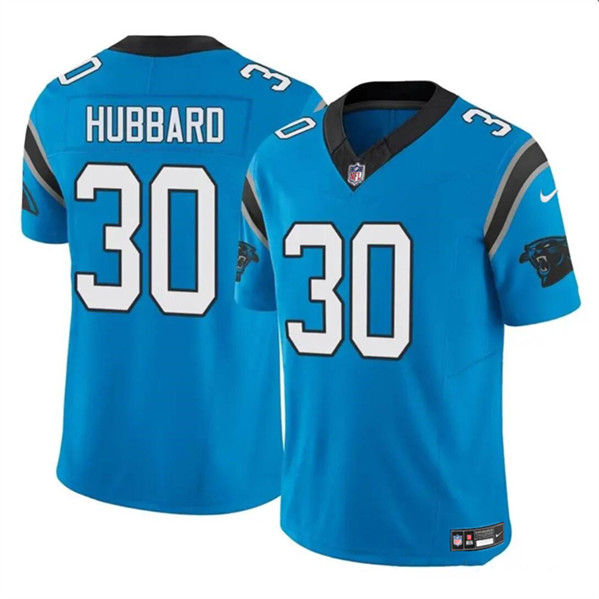 Carolina Panthers #30 Chuba Hubbard Blue 2023 F.U.S.E. Vapor Limited Stitched Jersey - Zenithce