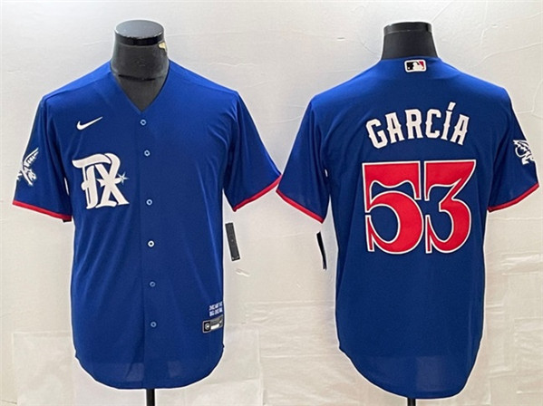 Texas Rangers #53 Adolis García Royal City Connect Stitched Jersey - Zenithce