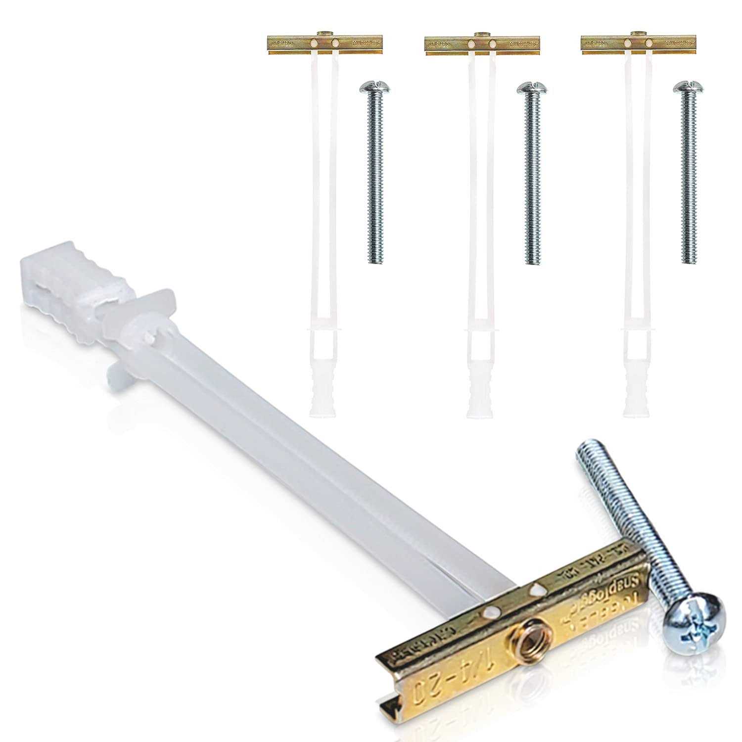 Toggler Snaptoggle Drywall Anchor with Included Bolts for 1/4-20 Fastener - Zenithce