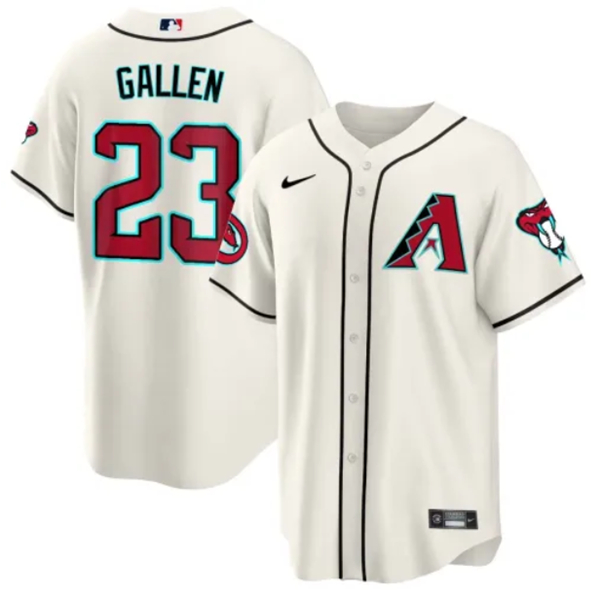 Arizona Diamondbacks #23 Zac Gallen White 2024 Cool Base Stitched Jersey - Zenithce