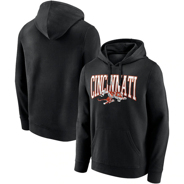 Cincinnati Bengals Black Gridiron Classics Campus Standard Pullover Hoodie - Zenithce