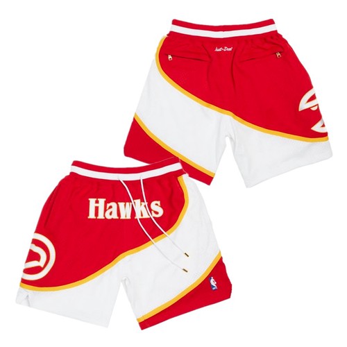 Atlanta Hawks Red Shorts (Run Smaller) - Zenithce