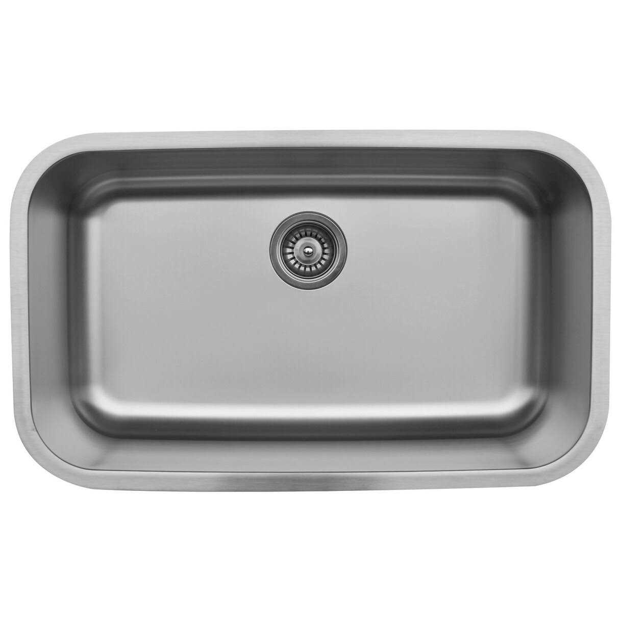 Karran Undermount Stainless Steel 31 Single Kitchen Sink U-3018 - Zenithce