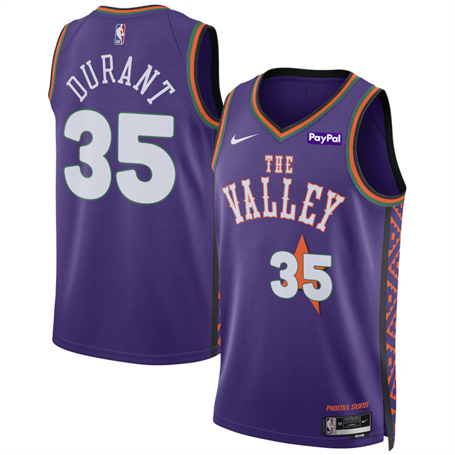 Phoenix Suns #35 Kevin Durant Purple 2024-25 City Edition Stitched Jersey - Zenithce