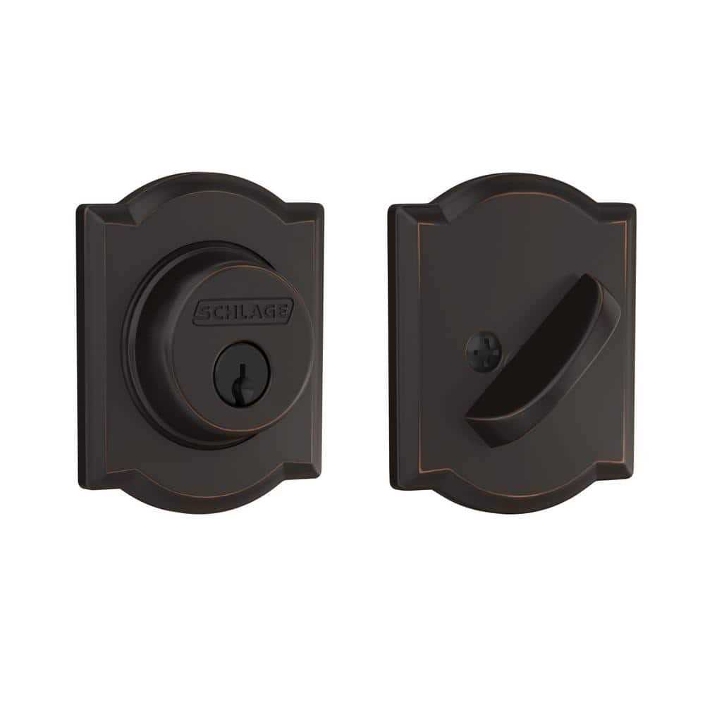 Schlage Camelot Satin Nickel Entry Door Handleset with Accent Lever - Zenithce