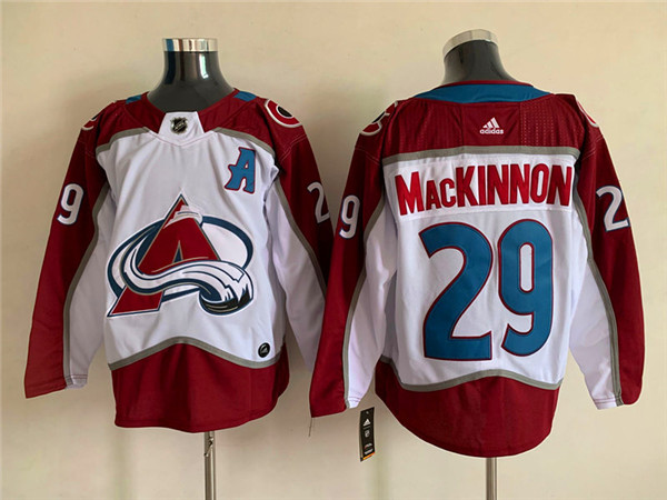 Colorado Avalanche #29 Nathan MacKinnon White Stitched Jersey - Zenithce