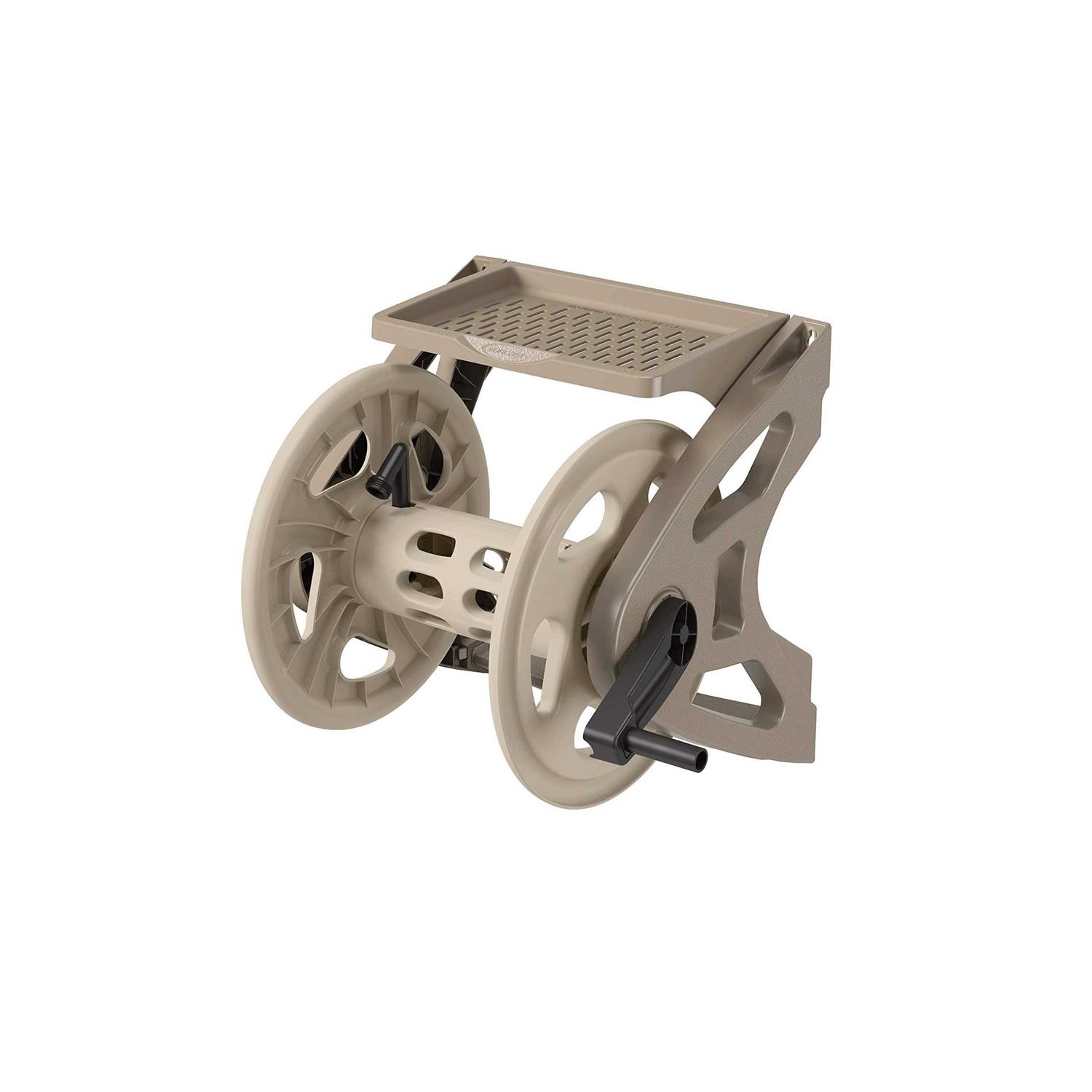 Suncast Hideaway Hose Reel Smart Trak 225 ft. Brown Free Standing - Zenithce