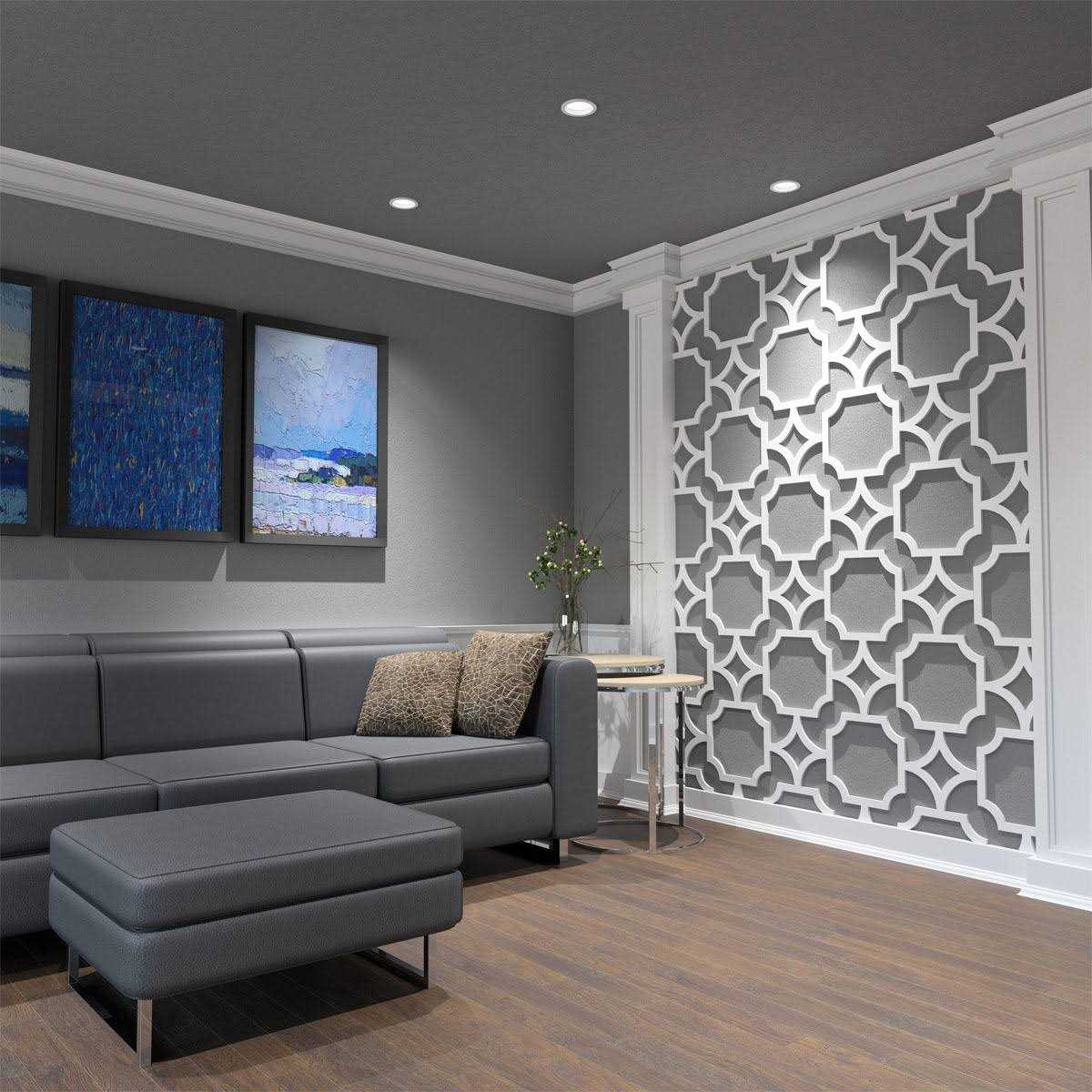 Ekena Millwork Anderson Decorative Fretwork Wall Panels in Architectural Grade PVC WALP - Zenithce