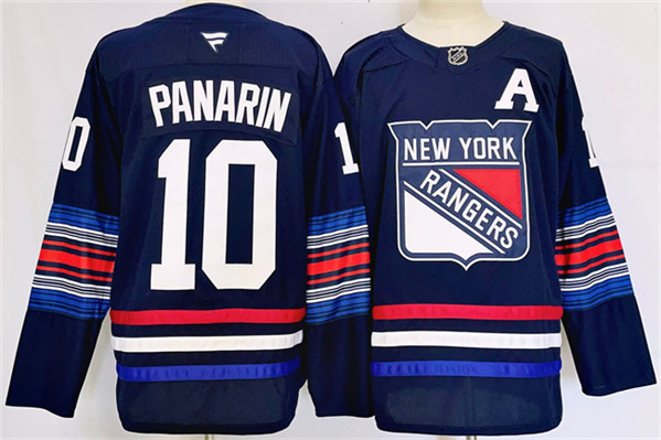New York Rangers #10 Artemi Panarin Navy 2024-25 Stitched Jersey - Zenithce