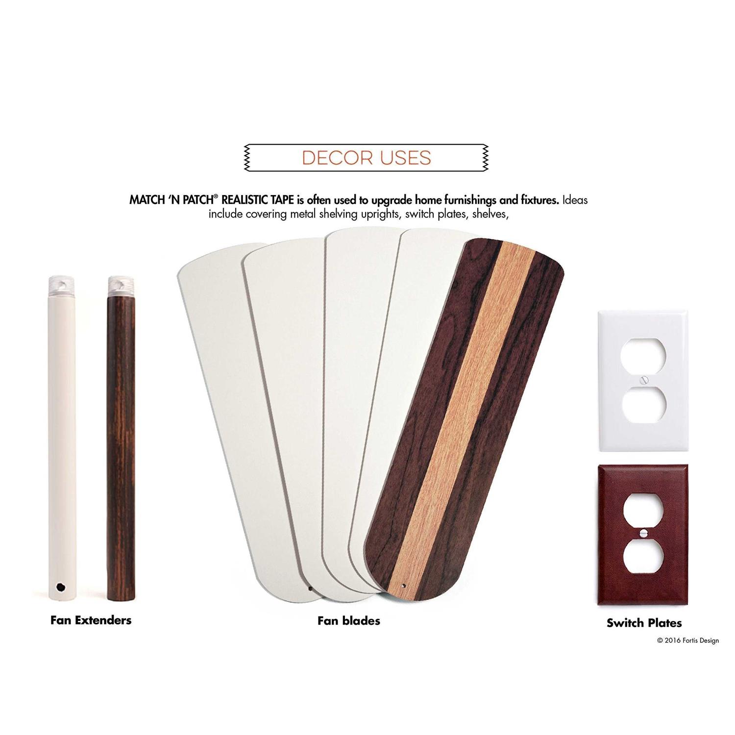 Match ‘N Patch Realistic Wood Grain Repair Tape - Zenithce