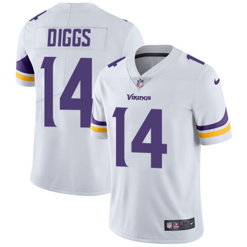 Minnesota Vikings #14 Stefon Diggs White Vapor Untouchable Limited Stitched Jersey - Zenithce