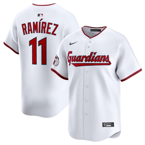 Cleveland Guardians #11 Jose Ramirez White Home Limited Stitched Jersey - Zenithce