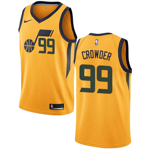 Jazz #99 Jae Crowder Yellow Swingman Statement Edition Jersey - Zenithce