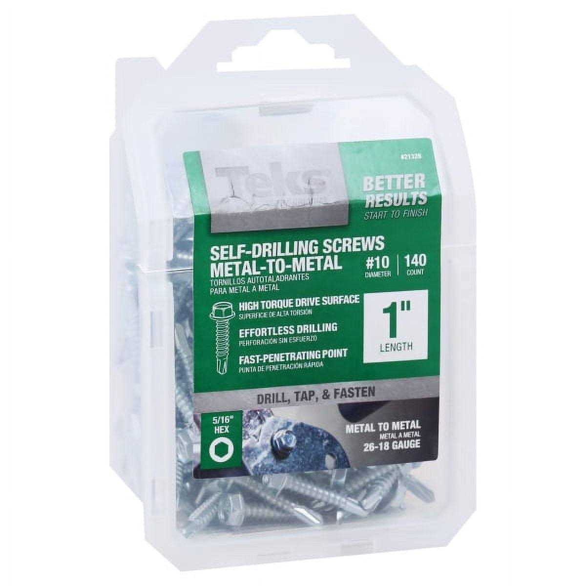 Teks Screws, Roofing, Sharp Point, 1-1/2 Inches – 100 screws - Zenithce
