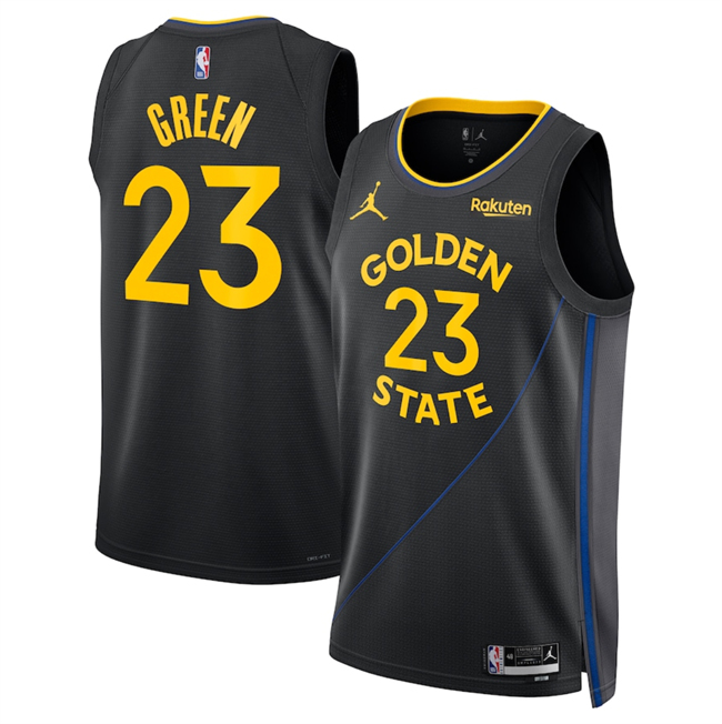 Golden State Warriors #23 Draymond Green Black 2024-25 Statement Edition Stitched Jersey - Zenithce