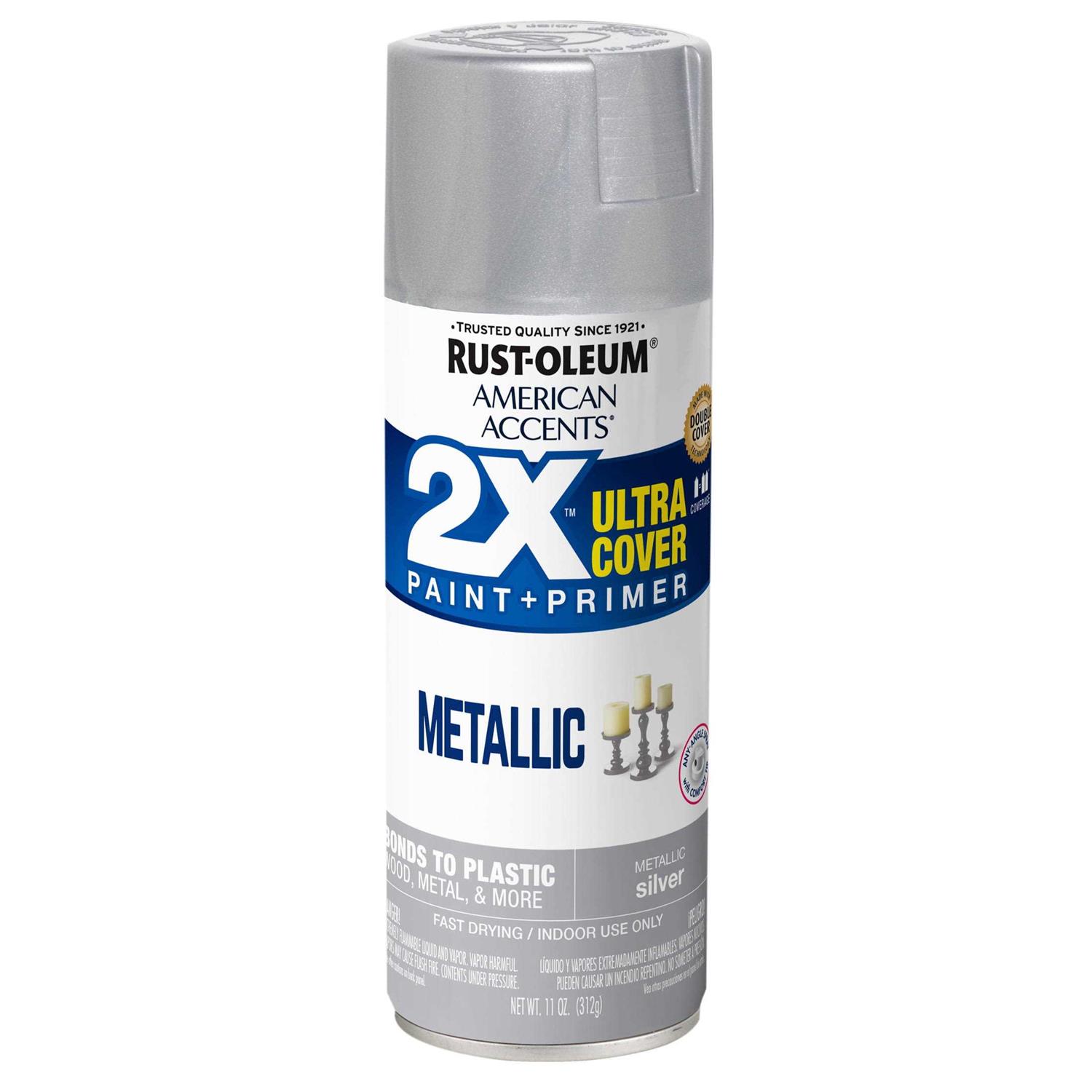 Rust-Oleum American Accents 2X Ultra Cover Metallic Spray Paint - Zenithce