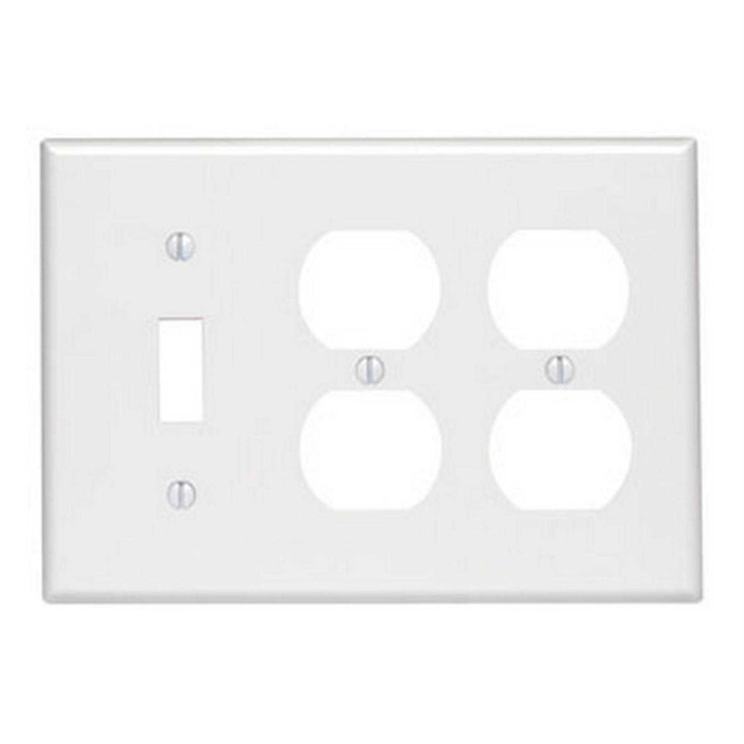 Leviton White 20-Amp Commercial Duplex Receptacle Outlet CBR20-00W - Zenithce