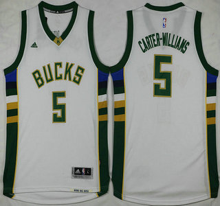 Milwaukee Bucks #5 Michael Carter-Williams Revolution 30 Swingman 2015-16 Green Jersey - Zenithce