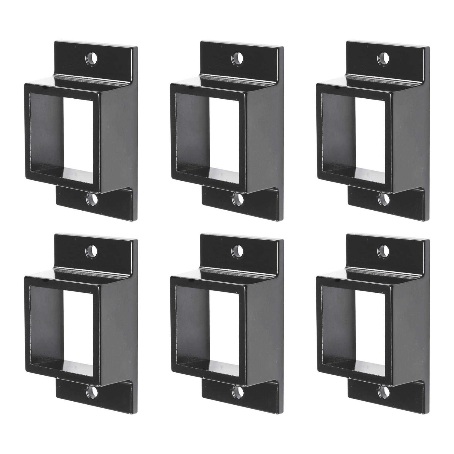 Plum Fittings Aluminum Fence Standard Wall Mount 1 x 1 Rails - Zenithce