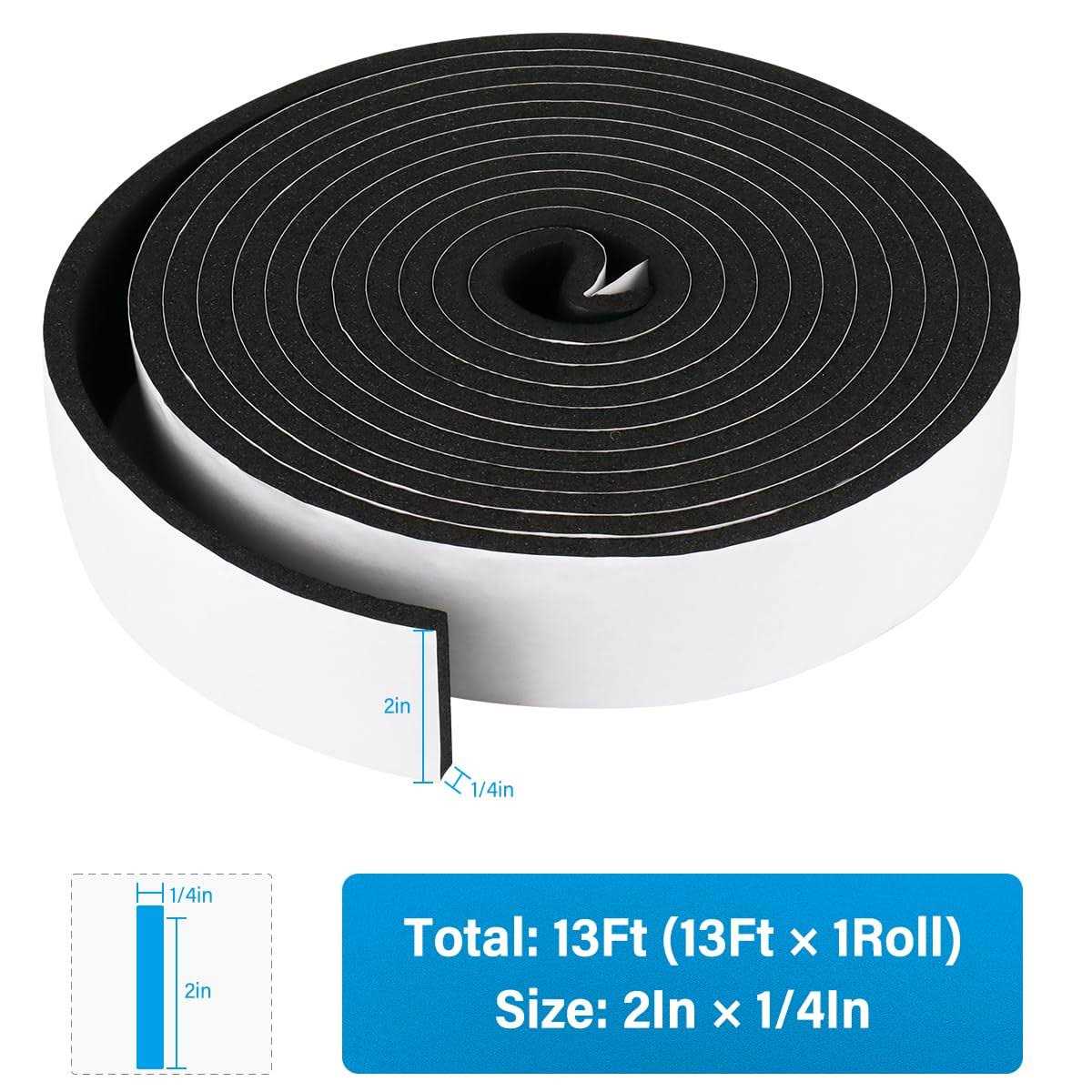 Foam Insulation Tape, Weather Stripping Door Seal Strip for Doors and Windows,Sliding Door,Sound Proof Soundproofing Door Seal,Weatherstrip,Air - Zenithce