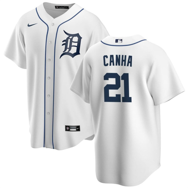 Detroit Tigers #21 Mark Canha White Cool Base Stitched Jersey - Zenithce