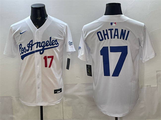 Los Angeles Dodgers #17 Shohei Ohtani White Alternate Stadium Stitched Jersey - Zenithce