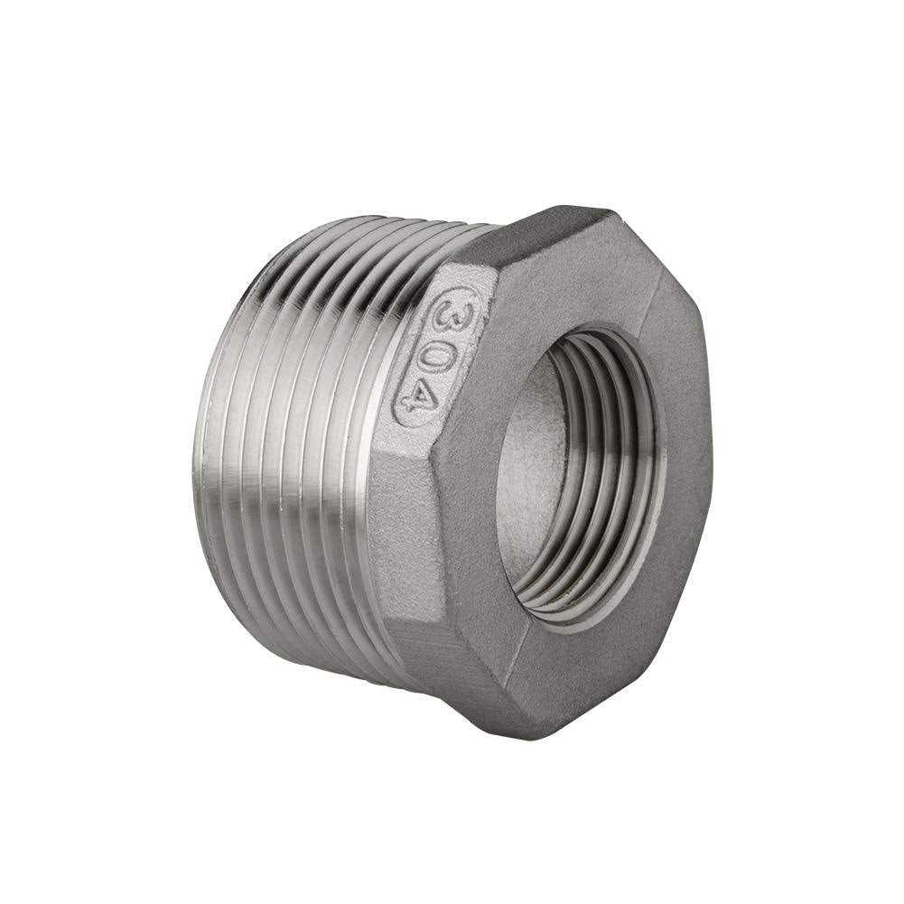Quickun Stainless Steel Reducing Hex Bushing Male NPT Female NPT - Zenithce