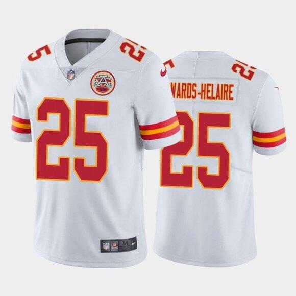 Kansas City Chiefs White #25 Clyde Edwards-Helaire Vapor Untouchable Limited Stitched Jersey - Zenithce