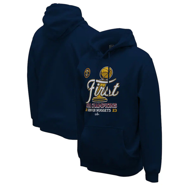 Denver Nuggets Navy 2023 Finals Champions Pullover Hoodie - Zenithce