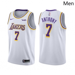 Los Angeles Lakers #7 Carmelo Anthony Association Edition White 2021 Stitched Jersey - Zenithce