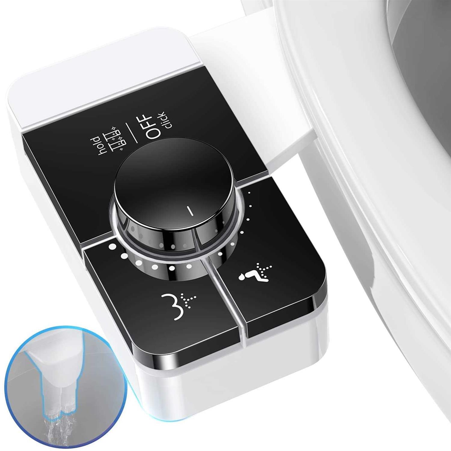 Veken Bidet Attachment for Toilet Ultra-Slim Self Cleaning Fresh Water Sprayer - Zenithce